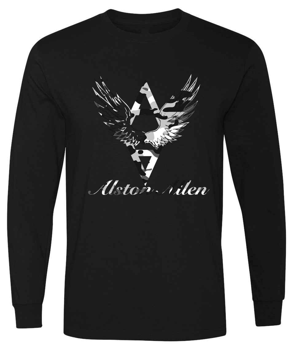 Alston Allen Exclusive Custom Long Sleeve Black T-Shirt